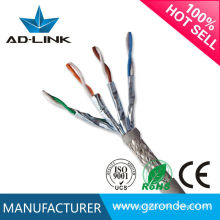 23awg 0.57mm 8 conductores cobre desnudo Cat 7 STP / UTP Cable Ethernet